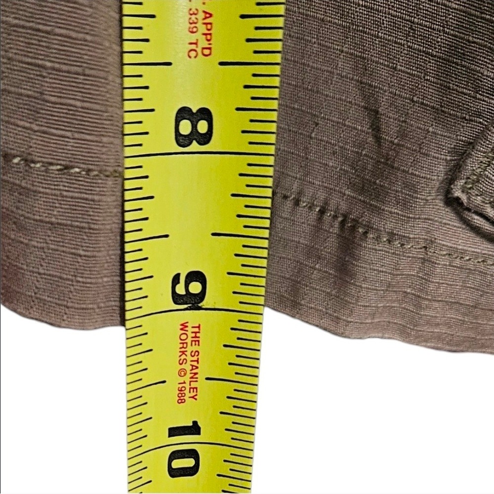 Sonoma Goods Mens Flexwear Cargo Shorts Brown Ripstop Size 54 Flap Snap Pocket - Picture 10 of 11